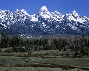 Grand Teton Mountain Range Drucke: Teton mountain range
