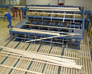 European Timber Industry Drucke: Timber mill sawing machine