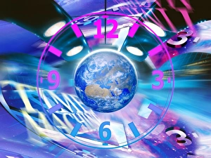 Solar System Artwork Drucke: Time machine