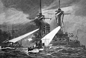 Naval History Images Drucke: Torpedo attack, 1890s C017 / 6889