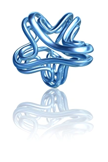 Bilder Datiert 28. Mai 2008: Torus Knot, Computerkunstwerk