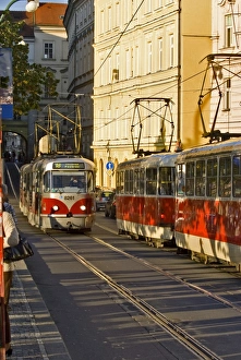 Prague Tram Drucke: Trams in Prague