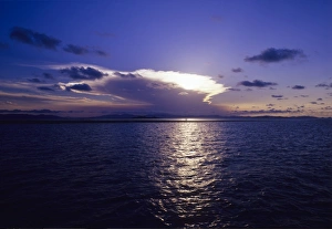 Great Barrier Reef Landscape Drucke: Tropical sunset