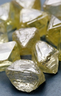 Bilder Datiert 1. Februar 2011: Ungekörnte Diamanten