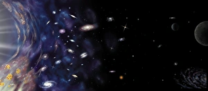 Big Bang Theory Drucke: Universes evolution