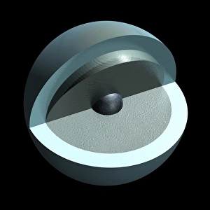 Bilder Datiert 8. Oktober 2013: Innere Schichten von Uranus, Kunstwerk