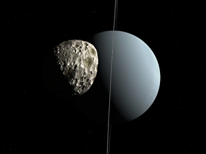 Uranus Planet Drucke: Uranus and Puck, artwork