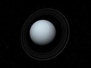 Uranus Drucke: Uranus und seine Ringen, Kunstwerk