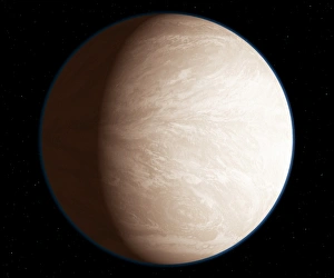Space Illustration Artwork Drucke: Venus