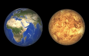 Planetary Scale Model Drucke: Venus and Earth, artwork