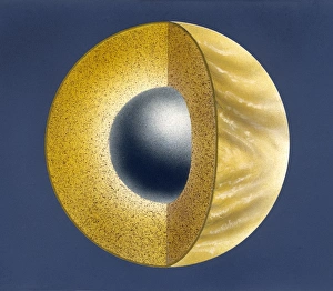 Venus Drucke: Venus' innere Struktur, Kunstwerk