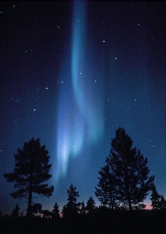 Bilder aus dem Jahr 1992: Blick auf eine Aurora-Borealis-Show