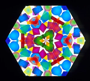 Colorful Patterns Drucke: View through a kaleidoscope