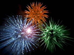 RNA Viruses Drucke: Viruses, computer artwork