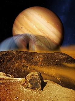 Solar System Astronomy Images Drucke: Volcano on Io
