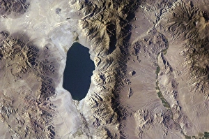ISS-Raumstation Drucke: Walker Lake, Nevada, ISS-Bild.
