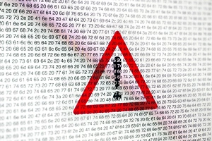 Warning Signs Drucke: Warning sign and hexadecimal code C018 / 8583