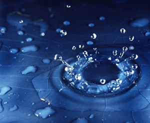High Speed Photography Drucke: Water droplet impact, sequence