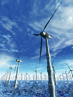 Renewable Energy Sources Drucke: Wind power, artwork