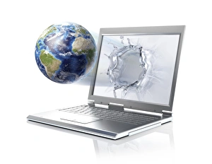 Digital Communication Concept Drucke: World Wide Web, conceptual image
