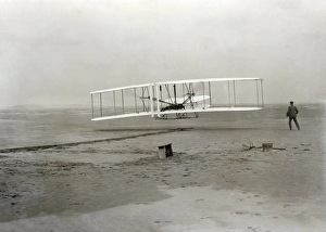 Die ersten motorisierten Flugversuche der Brüder Wright