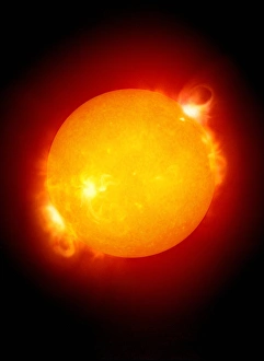 Space Astronomy Images Drucke: X-ray image of Sun