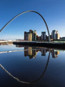 Fluss Drucke: England, Tyne und Wear, Neukassel am Tyne
