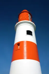Bilder Datiert 2008: Souter-Lichtscheinwerk auf der Spitze von Lizard bei Marsden war das erste elektrische Leuchtturm weltweit