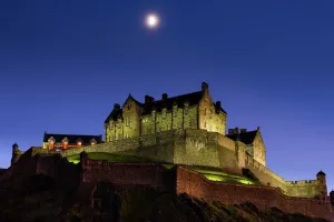 Edinburgh Drucke: Schottland, Edinburg und das Schloss von Edinburg