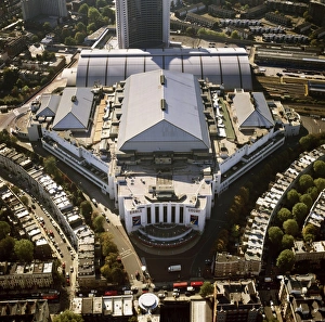 Luftaufnahme Drucke: Blick aus der Luft auf das Earl's Court Congress Center am Warwick Road in Südwestlondon