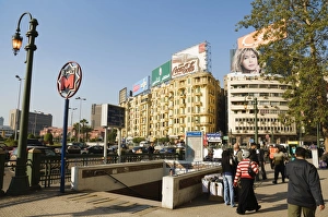 Bilder Datiert 1. Februar 2008: Der Al-Tharir-Platz in Kairo im ägyptischen Teil Nordafrikas und Afrika