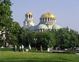 Alexander Nevsky Cathedral Sofia Drucke: Alexander Nevski cathedral, Sofia, Bulgaria, Europe