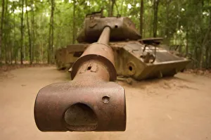 Vietnamkrieg Drucke: amerikanischer Panzer
