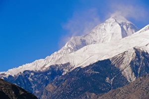 Der Annapurnagipfel aus der Sicht von Mukutinath