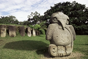 UNESCO World Heritage Colombia Drucke: Archaeological Park, San Agustine, UNESCO World Heritage Site, Colombia, South America