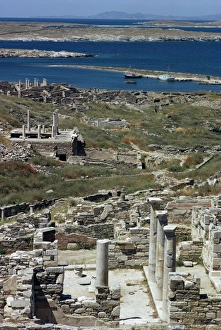 Delos Drucke: Archäologischer Standort