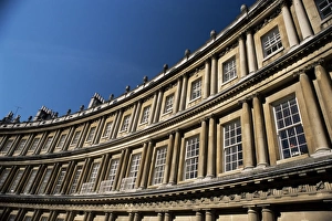 Avon Drucke: Bauliche Detail im Zirkus in Bath ein Weltkulturerbe der UNESCO und Teil des Flusses Avon