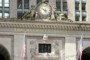 Midtown Manhattan Landmarks Drucke: Architectural detail of the Helmsley Building