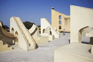 Drucke von Astromechanische Instrumente im Jantar-Mantar Weltkulturerbe in Jaipur, Rajastan Indien Asien Jaipur Drucke: Astrometrische Instrumente am Jantar-Mantar, Weltkulturerbe der UNESCO in Jaipur