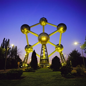 Brüssel Drucke: Das Atomium, Brüssel, Belgien