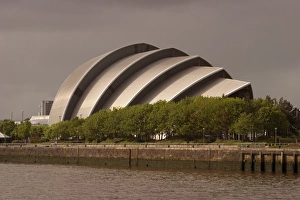 Glasgow Architecture Drucke: Auditorium (Armadillo), Glasgow, Scotland, United Kingdom, Europe