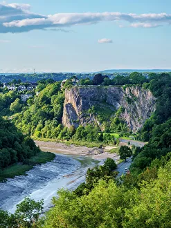 UK Nature Landscapes Drucke: Avon Gorge, elevated view, Bristol, England, United Kingdom, Europe