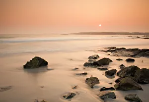 Irish Landscape Photography Drucke: Ballyconneely beach, Connemara, County Galway, Connacht, Republic of Ireland, Europe