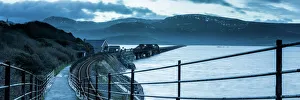 Brücke von Barmouth am Küstenabschnitt des Cardigansbay in der Grafschaft Gwynedd im Vereinigten Königreich Großbritannien und Nordwales Europa