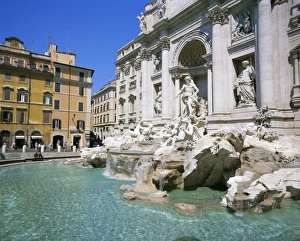 Trevi Fountain Italy Drucke: Baroque style