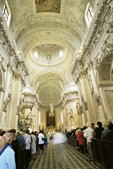Baltic States Landmarks Drucke: Baroque style interior, St