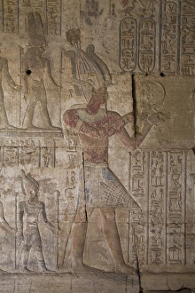 Karnak Temple Luxor Drucke: Bas-reliefs inside the Temple of Opet