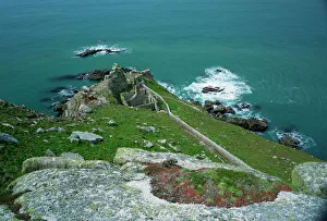 Batteriepunkt auf der Insel Lundy im County Devon in England im Vereinigten Königreich Europa