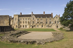 Schlacht Von Hastings Drucke: Klosterhof der Schlacht von Hastings 1066, Schlacht bei Hastings in Sussex