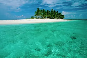 Leere Strand in den Bahamas